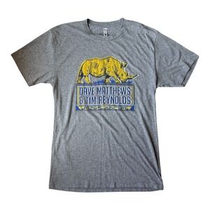Dave Matthews Tim Reynolds Tour T Shirt M Rhino Graphic Summer Concert Band Tee
